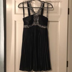 Morgan & Co black sequin prom dress